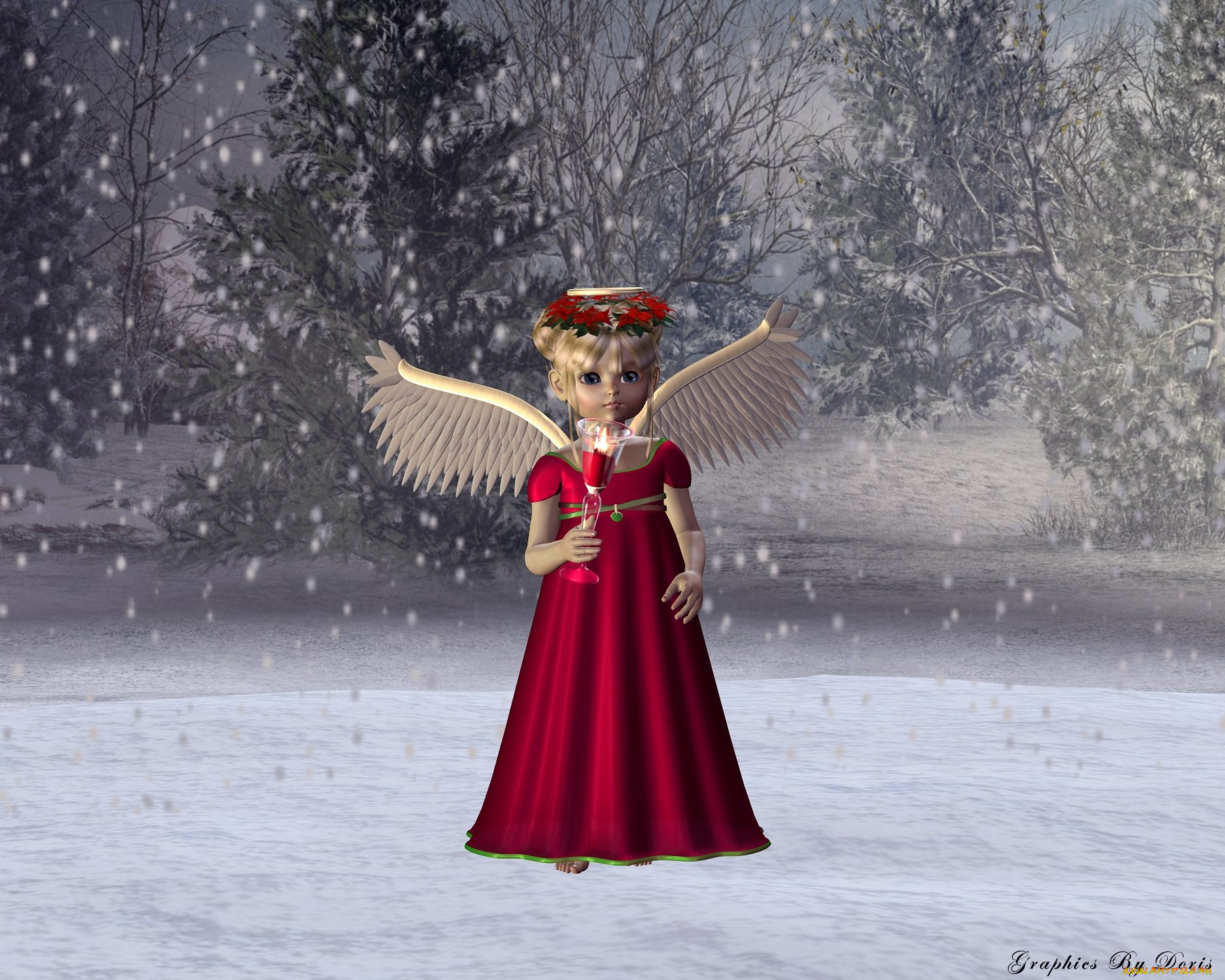 Зимний ангел фото